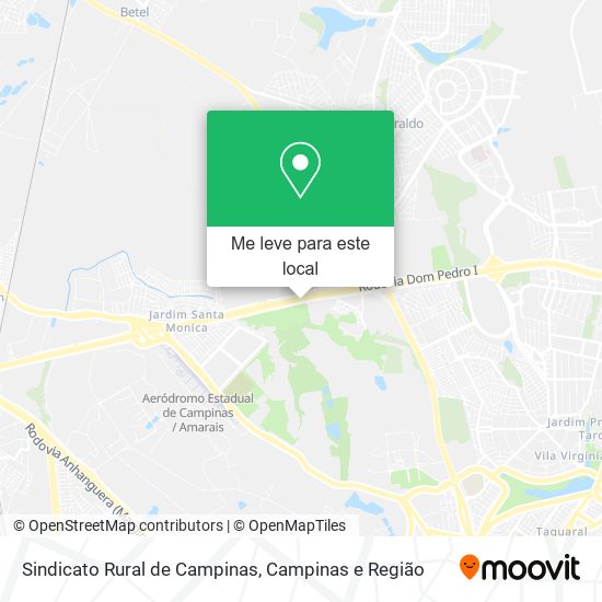 Sindicato Rural de Campinas mapa