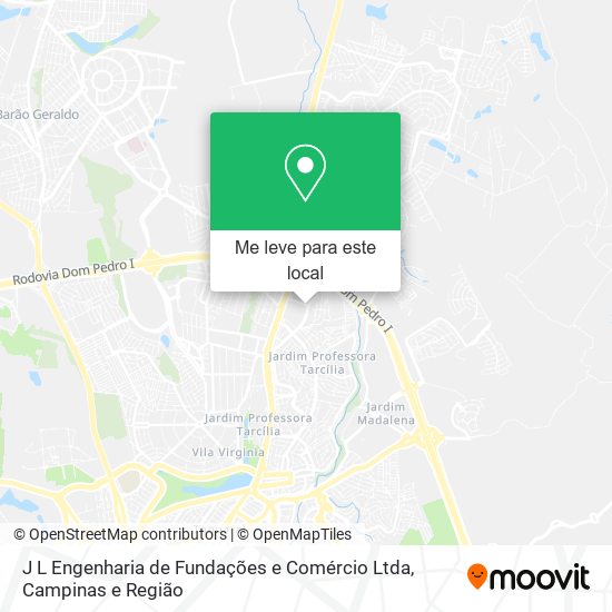 J L Engenharia de Fundações e Comércio Ltda mapa