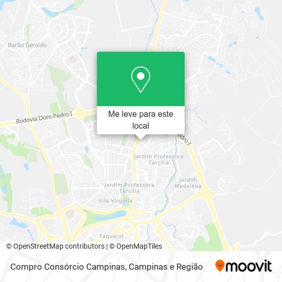 Compro Consórcio Campinas mapa