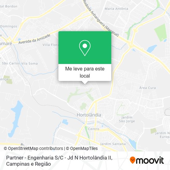 Partner - Engenharia S / C - Jd N Hortolândia II mapa