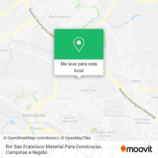 Rvr Sao Francisco Material Para Construcao mapa