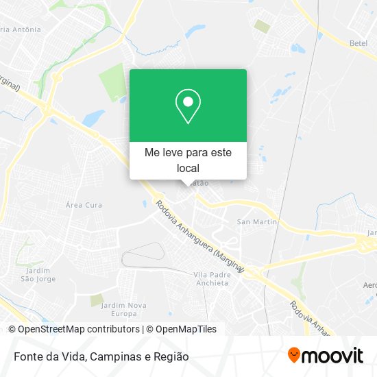 Fonte da Vida mapa