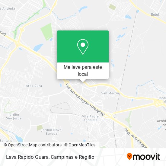 Lava Rapido Guara mapa