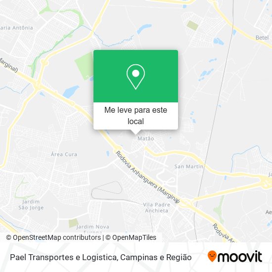 Pael Transportes e Logistica mapa