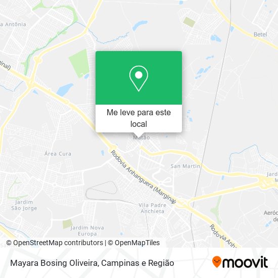 Mayara Bosing Oliveira mapa