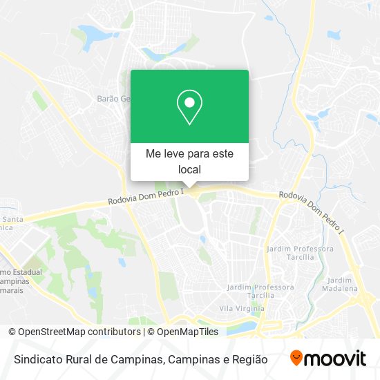 Sindicato Rural de Campinas mapa