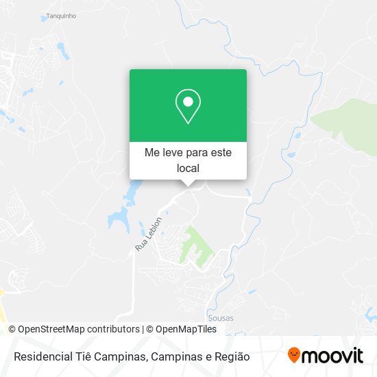 Residencial Tiê Campinas mapa