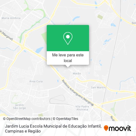 Jardim Lucia Escola Municipal de Educação Infantil mapa