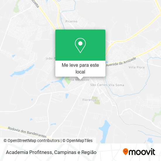 Academia Profitness mapa