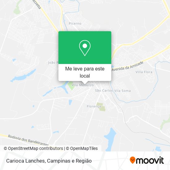 Carioca Lanches mapa