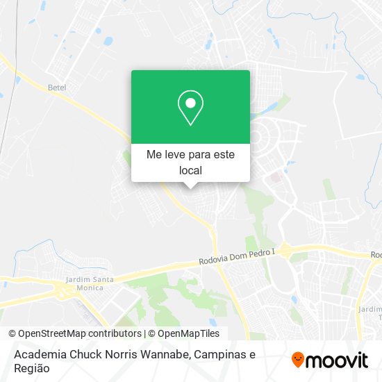 Academia Chuck Norris Wannabe mapa