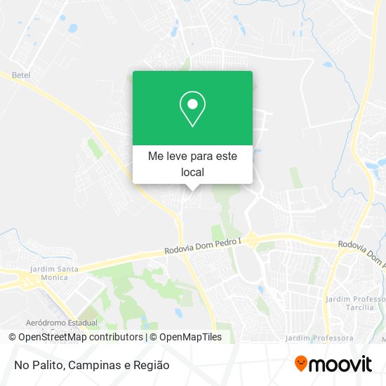 No Palito mapa