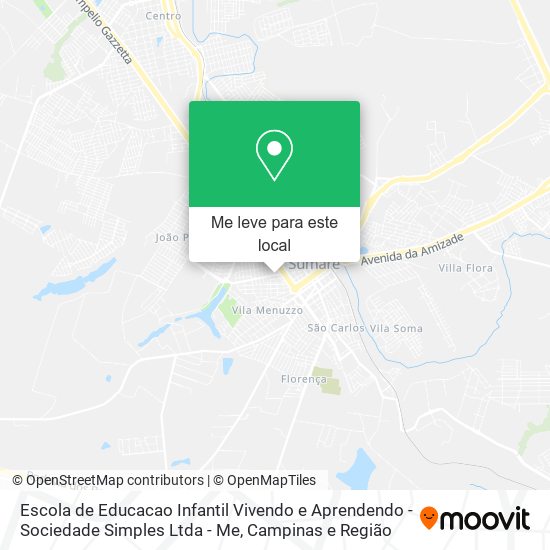 Escola de Educacao Infantil Vivendo e Aprendendo - Sociedade Simples Ltda - Me mapa