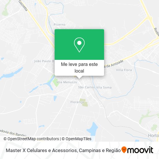 Master X Celulares e Acessorios mapa