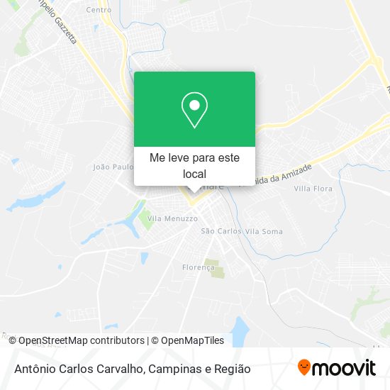 Antônio Carlos Carvalho mapa