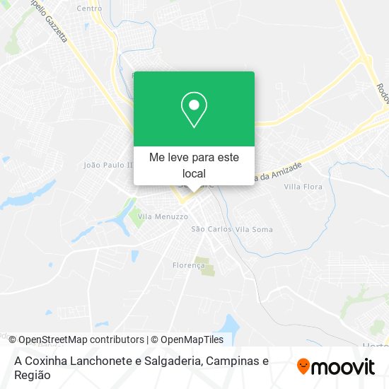 A Coxinha Lanchonete e Salgaderia mapa