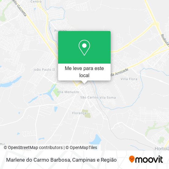 Marlene do Carmo Barbosa mapa