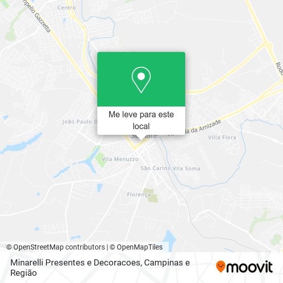 Minarelli Presentes e Decoracoes mapa