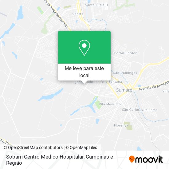 Sobam Centro Medico Hospitalar mapa