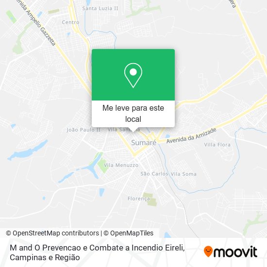 M and O Prevencao e Combate a Incendio Eireli mapa