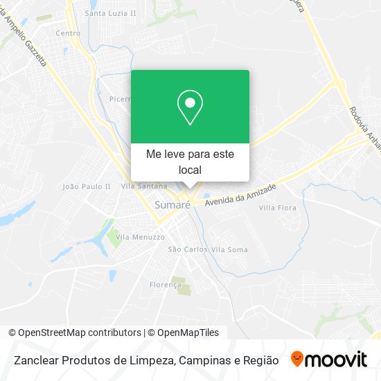 Zanclear Produtos de Limpeza mapa