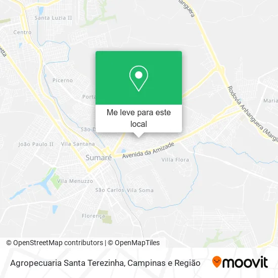 Agropecuaria Santa Terezinha mapa