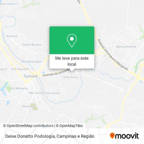 Deise Donatto Podologia mapa
