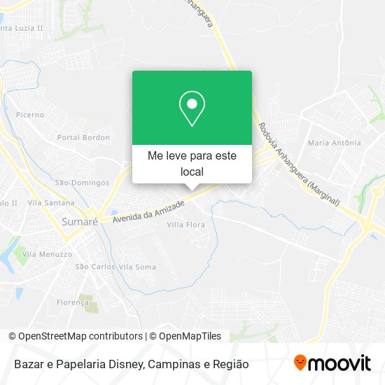 Bazar e Papelaria Disney mapa