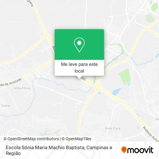 Escola Sônia Maria Machio Baptista mapa
