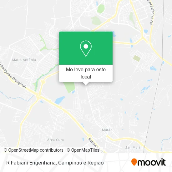 R Fabiani Engenharia mapa