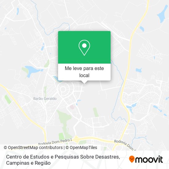 Centro de Estudos e Pesquisas Sobre Desastres mapa