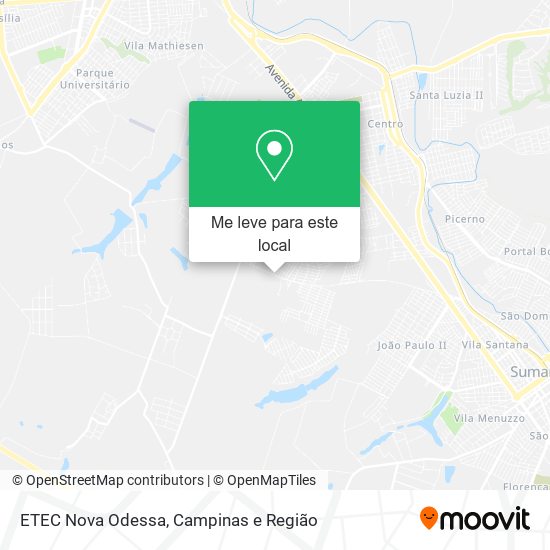 ETEC Nova Odessa mapa