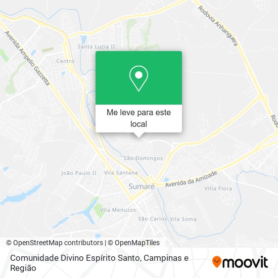 Comunidade Divino Espírito Santo mapa