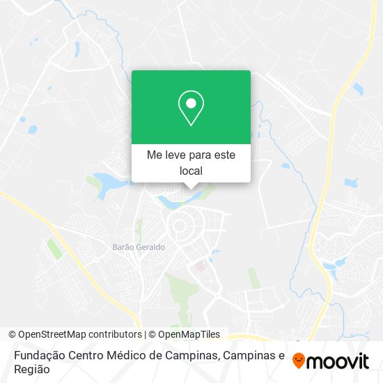 Fundação Centro Médico de Campinas mapa