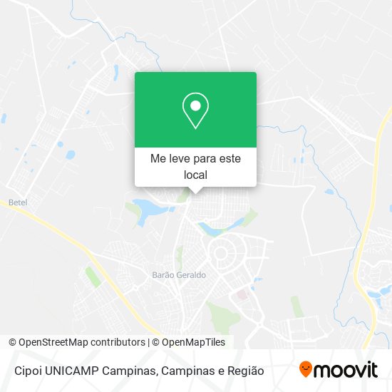 Cipoi UNICAMP Campinas mapa