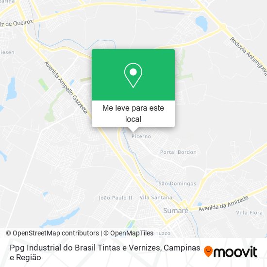 Ppg Industrial do Brasil Tintas e Vernizes mapa