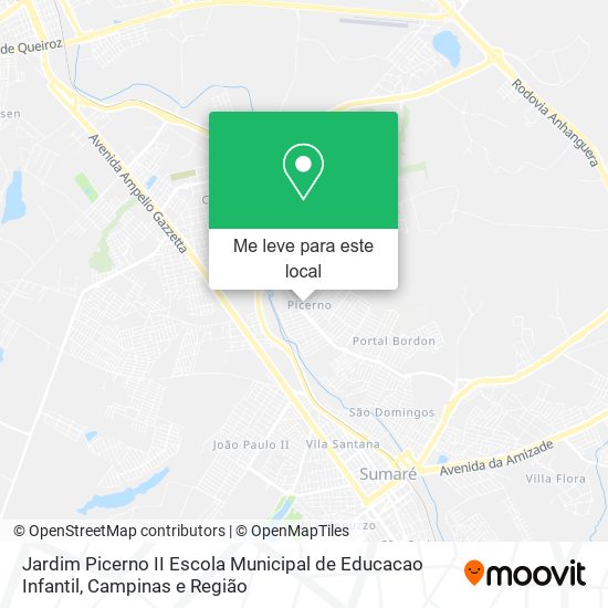 Jardim Picerno II Escola Municipal de Educacao Infantil mapa