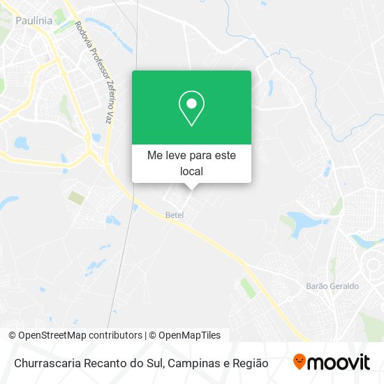 Churrascaria Recanto do Sul mapa