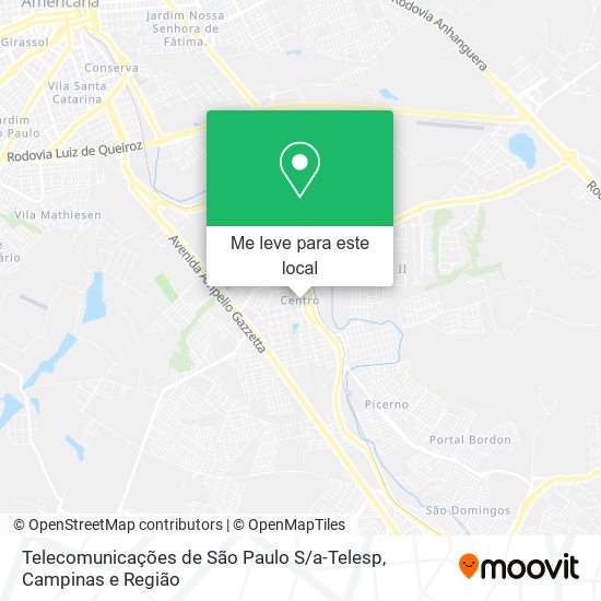 Telecomunicações de São Paulo S / a-Telesp mapa
