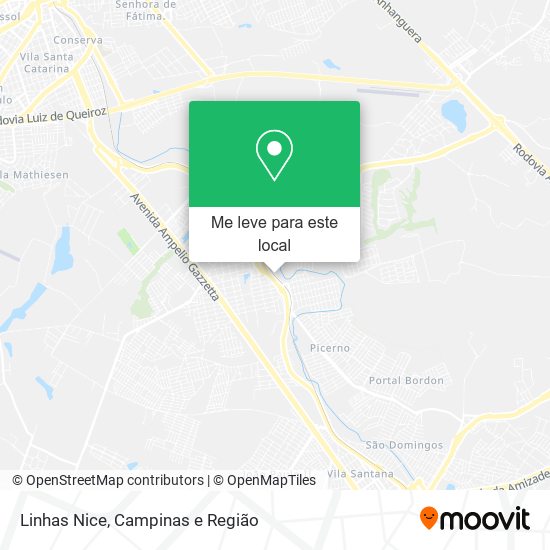 Linhas Nice mapa