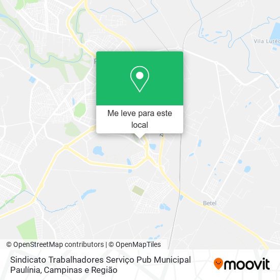 Sindicato Trabalhadores Serviço Pub Municipal Paulínia mapa