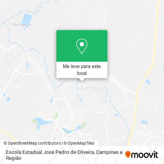 Escola Estadual José Pedro de Oliveira mapa