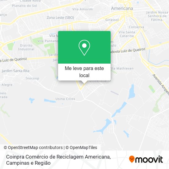Coinpra Comércio de Reciclagem Americana mapa