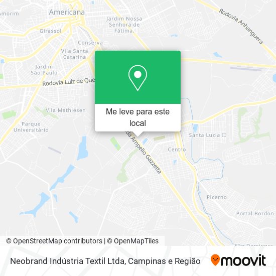 Neobrand Indústria Textil Ltda mapa