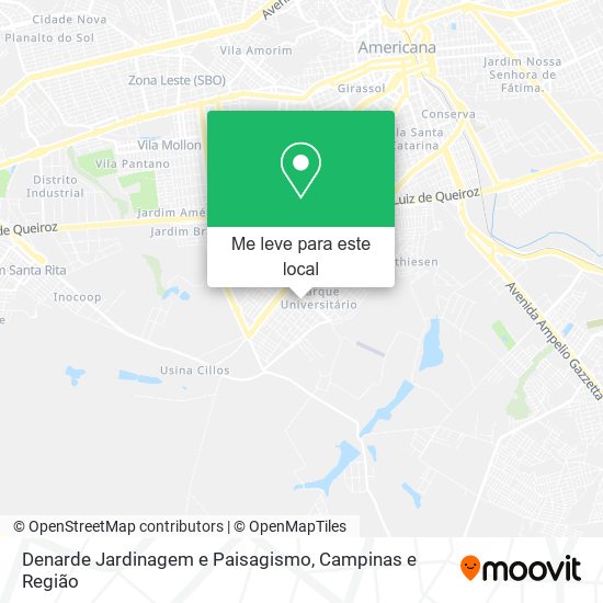 Denarde Jardinagem e Paisagismo mapa