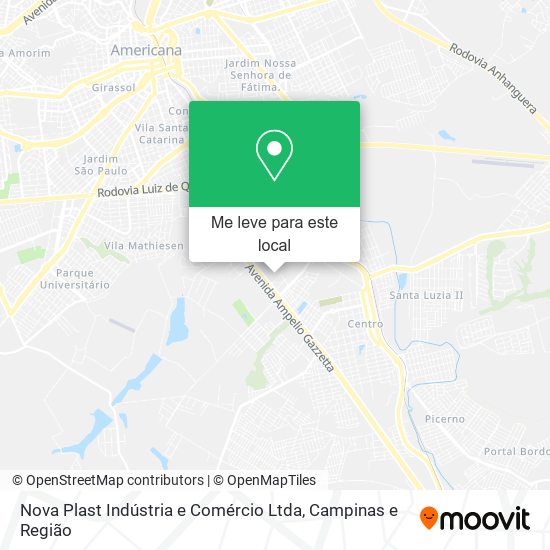 Nova Plast Indústria e Comércio Ltda mapa