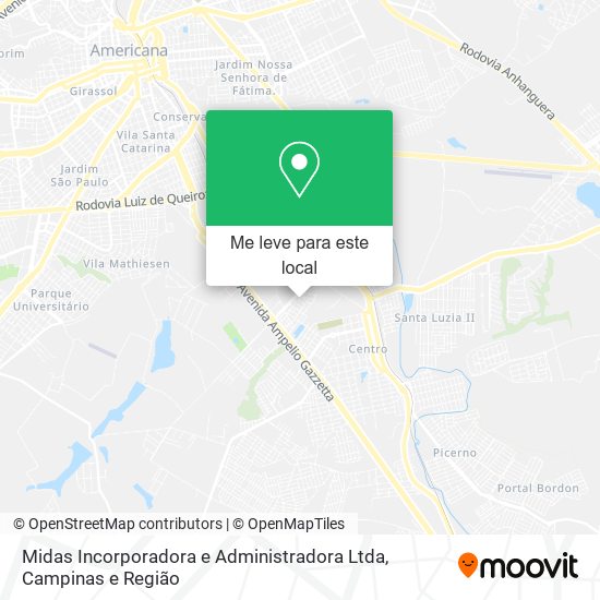 Midas Incorporadora e Administradora Ltda mapa