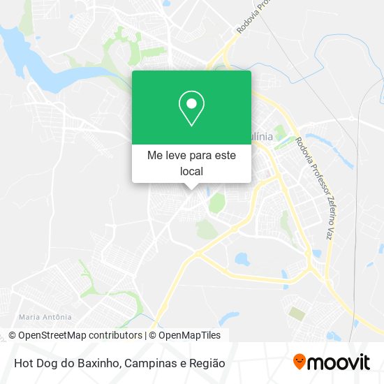 Hot Dog do Baxinho mapa