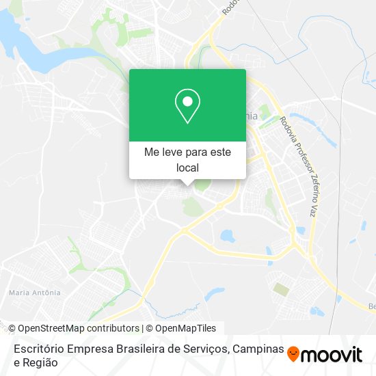 Escritório Empresa Brasileira de Serviços mapa