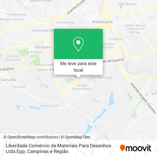 Liberdade Comércio de Materiais Para Desenhos Ltda Epp mapa